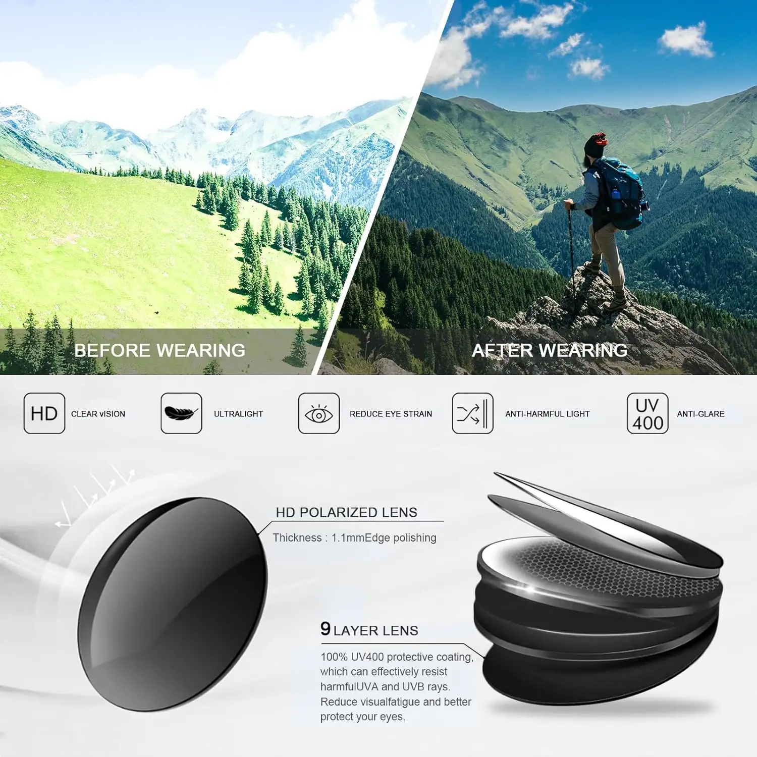 Aviation Luxury Alloy Double Bridge Rimless Glasses UV400 Protection Sunglasses for Men Male - Image 4